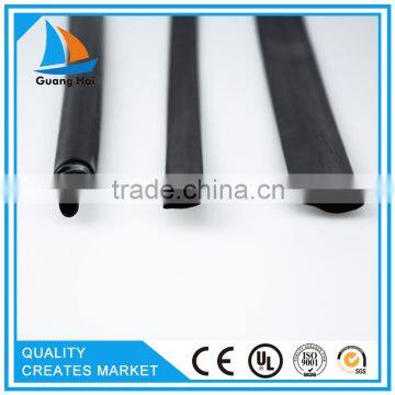 black Poly Ethylene flexible single wall heat shrinking tube