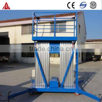 high quality mobile double mast aluminum alloy material lift used table