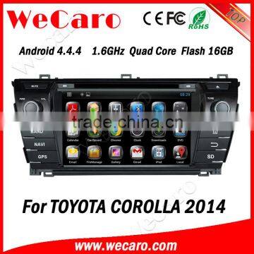 Wecaro WC-TC7019 Android 4.4.4 car stereo 2 din for toyota corolla audio system tv tuner 2014 2015