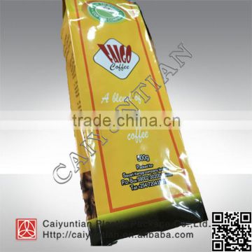 custom aluminium foil 500g coffee packaging bags