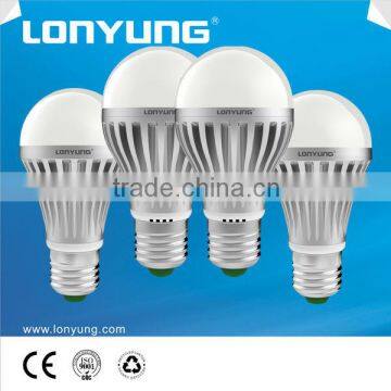 New design good heat dissipation energy saving CE/RoHS Zhonshan factory aluminium PC led bulb