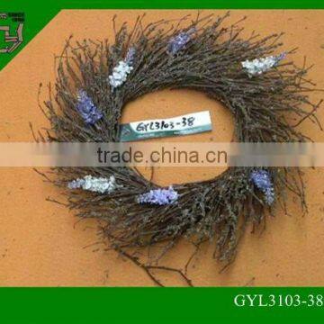 rattan Christmas decoration bulk wooden wreaths