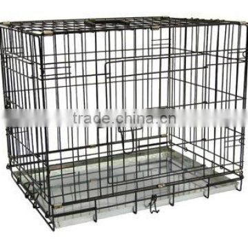 Metal dog cage