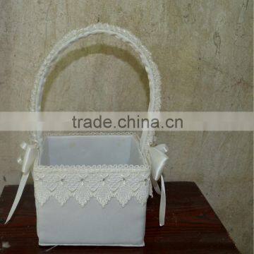 Square Lace Wedding Basket JS-E156