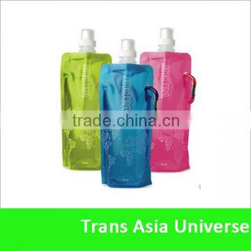 Hot Sell Promotion Plasict foldable water bottle with logo