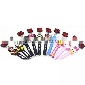 Customized Cartoon Design Selfie Stick / Cartoon Design Selfie Stick Wire
