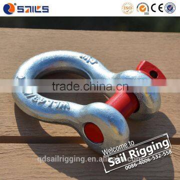 US Type Drop Forged Hot Dip Galvanized Screw Pin Lifting Bow Shackle                        
                                                                                Supplier's Choice