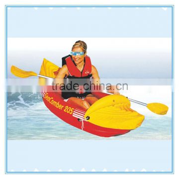 Inflatable canoe kayak with paddles for sale