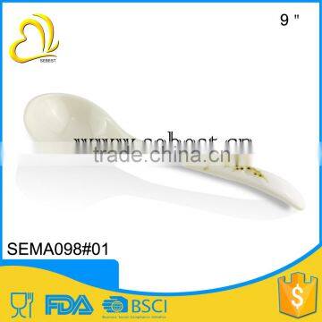 wholesale porcelain imitating dinner soup melamine spoon