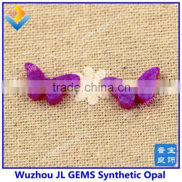 Synthetic Opal Jewelry Pink Op61 Butterfly Pendant for Making Necklace and Bracelet photo-2