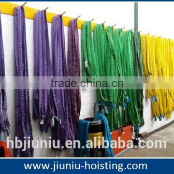 Colourful polyester hoisting/lifting belt sling/safety belt sling for sale