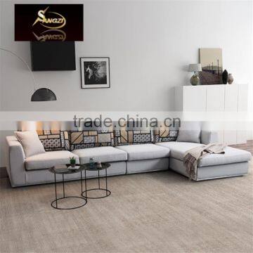 Modern Simple Style Fabric L Shape Sofa For House Use Or Wholesale