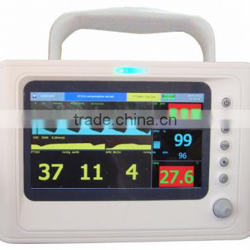 Multiparameters Vital Signs Monitor with ECG+NIBP+SpO2+ETCO2