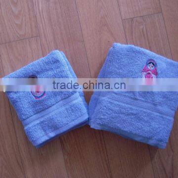 bisque doll design cotton towel for home