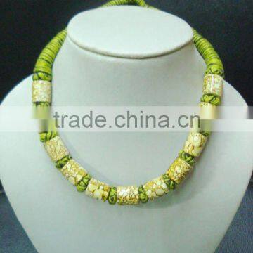 Threaded Glass Fashion Jewellery Necklace