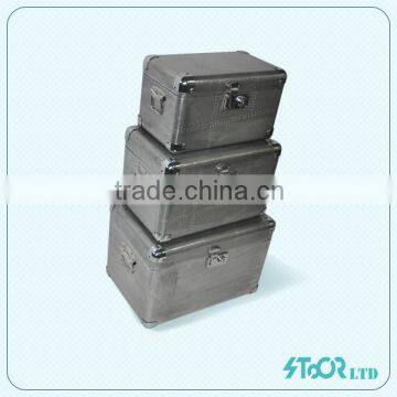 Mini Grey Wooden Decorative Storage Boxes with Handle