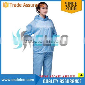 Antistatic ESD Clean Room Polyester Clothing Overcoat Smock Lab Coat Uniform Workwear Suit photo-6