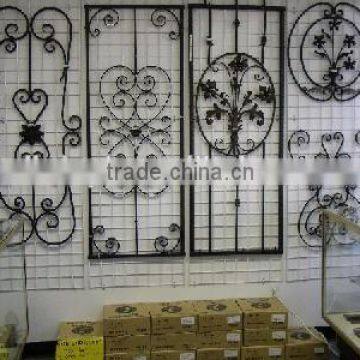 wrought iron door insert