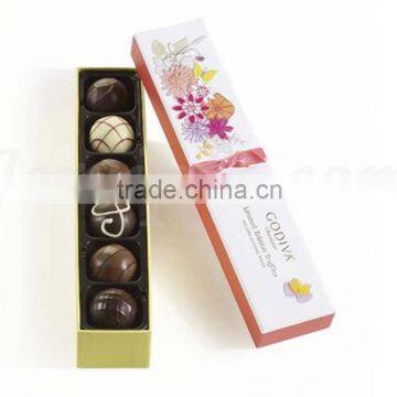 Popular Honey cloth lined chocolate packaging cardboard gift box