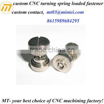 Customize Precision CNC turning spring loaded fasteners