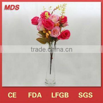 Glass material crystal vase tall plexiglass flower vase