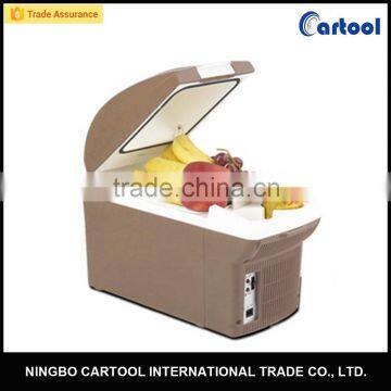 Portable Mini car Fridge with two beverage holder 8L car fridge