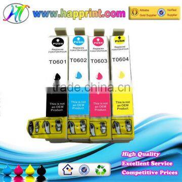 Ink printer cartridge for Epson T0601 T0602 T0603 T0604 refillable ink cartridge for Epson 4800