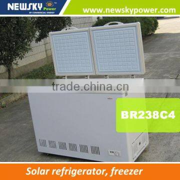 AC/ DC12v 24v solar powered freezer solar refrigerator freezer solar chest freezer