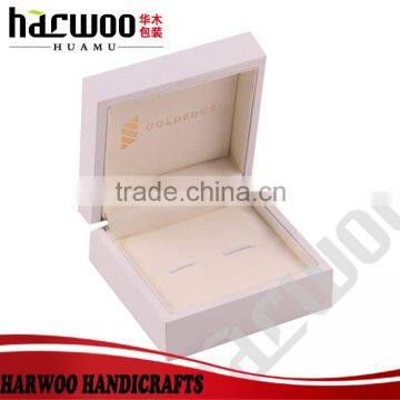 luxury black wooden cufflink packing box wholesale