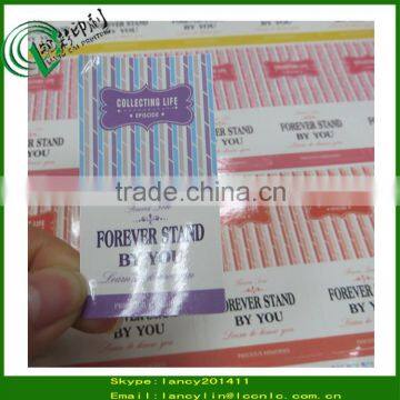 Customized design paper gift box labels, gift box adhesive sticker, gift box label printing