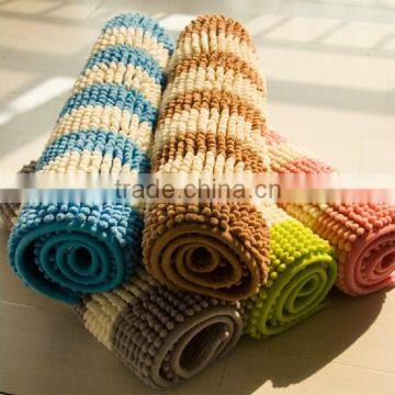 double color carpet door mat Room Mat with PVC Anti-slip Bathmat