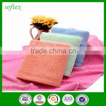 14s Weak Twist Solid Color Embroidery Bath Towel Stocks photo-3