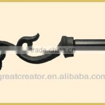 Elegant Branch Wrough Iron Designs Window Curtain Accessories