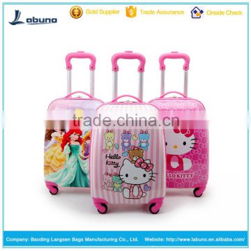 2016 factory wholesale suitcase sets kids trolley luggage bag