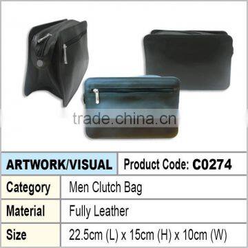 Men Leather clutch bag