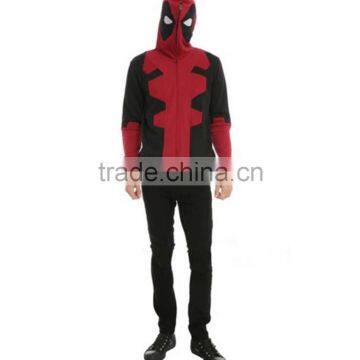 Deadpool Costume Adult Men Hoodie Sweatshirt Deadpool Costume Animation Film Zipper Outerwear Jacket Deadpool Hoodie Costume photo-2