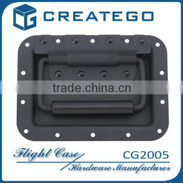 Large recessed handle for road case hardware