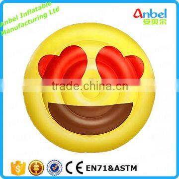Giant Love Face Emoji Pool Float Inflatable Pool Toy Floats Beach Toys Summer Toy