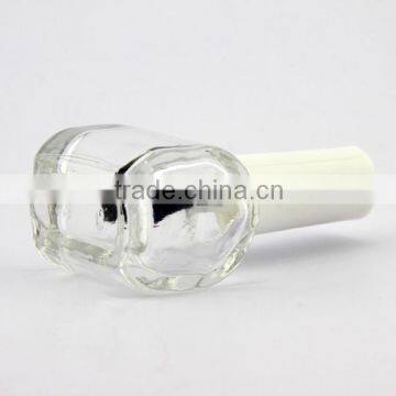 wholesale cosmetics printed nail polish bottle nail polish with white cap