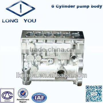 6 cylinder pump body aluminium alloy casting