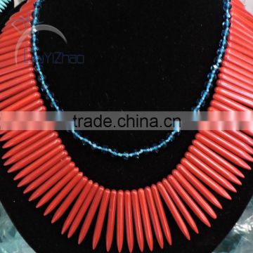 latest nail design turquoise diy jewelry for necklace in red