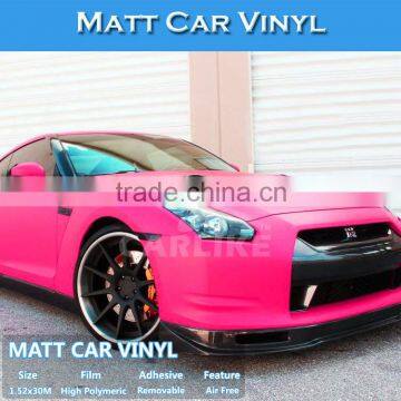 5FTx98FT Air Bubble Free Stretchable Rose Matt Car Vinyl Wrapping Foil