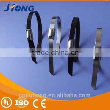 Stainless Steel electrical cable ties with plastic coated