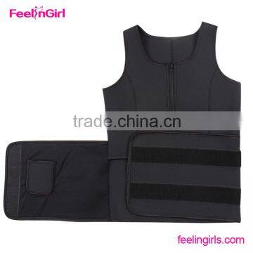 Black With Zipper Waist Support Belt photo-5