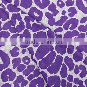 Esse Textile knitted fabric T/R leopard burnout fabric for garment