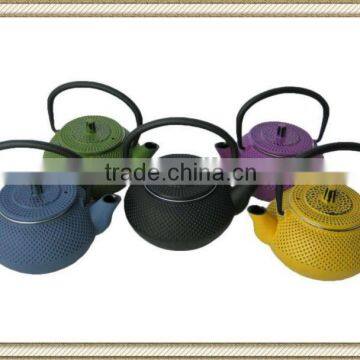 0.3L tetsubin cast iron teapot, colors, enamel or coating