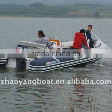 CE RIB fiberglass inflatable tube fiberglass sport boat