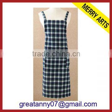 100% cotton 60*90cm adult long kitchen cooking bib apron