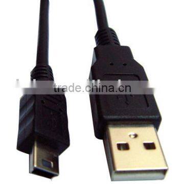 am to mini 5pin black 2.0 data cables