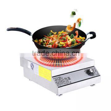 Embedded Single Wok 220V 5000W Stainless Steel Electric Induction Stove Button Control With Five Grade photo-5